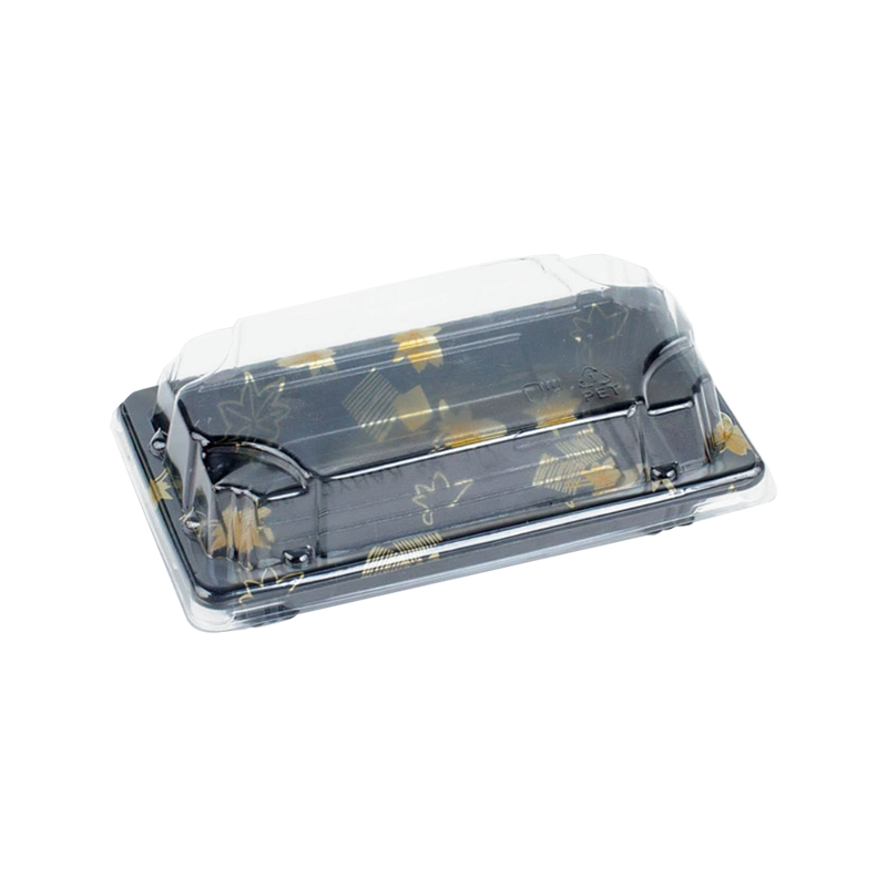 Nakakapanghihina na itim na plastik na plastik na platter