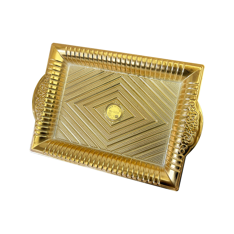 Pet cake vacuum tray