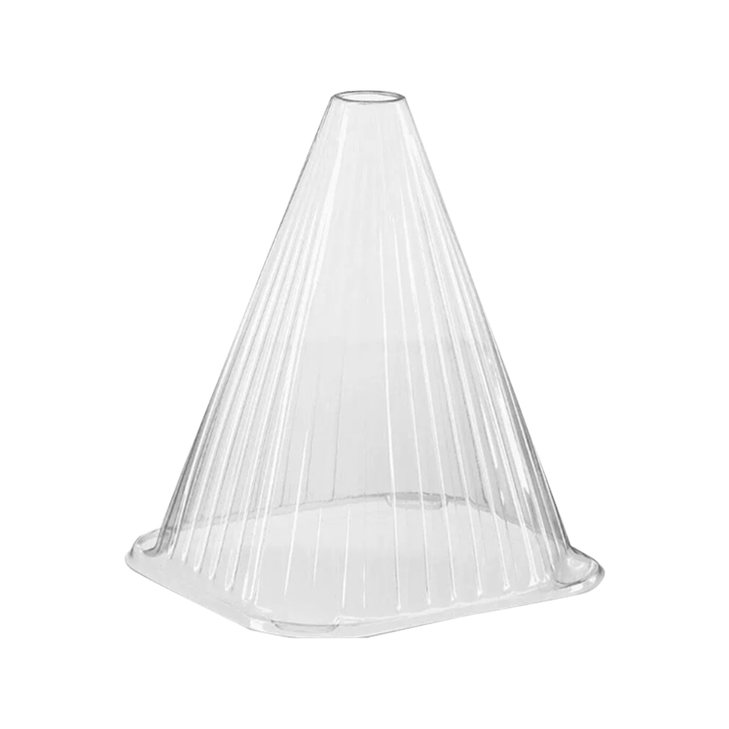 Disposable plastic seedling cover