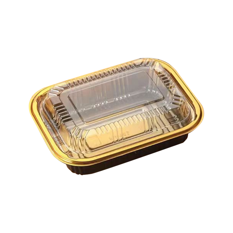 Disposable take-away na hugis-parihaba na plastic packaging box
