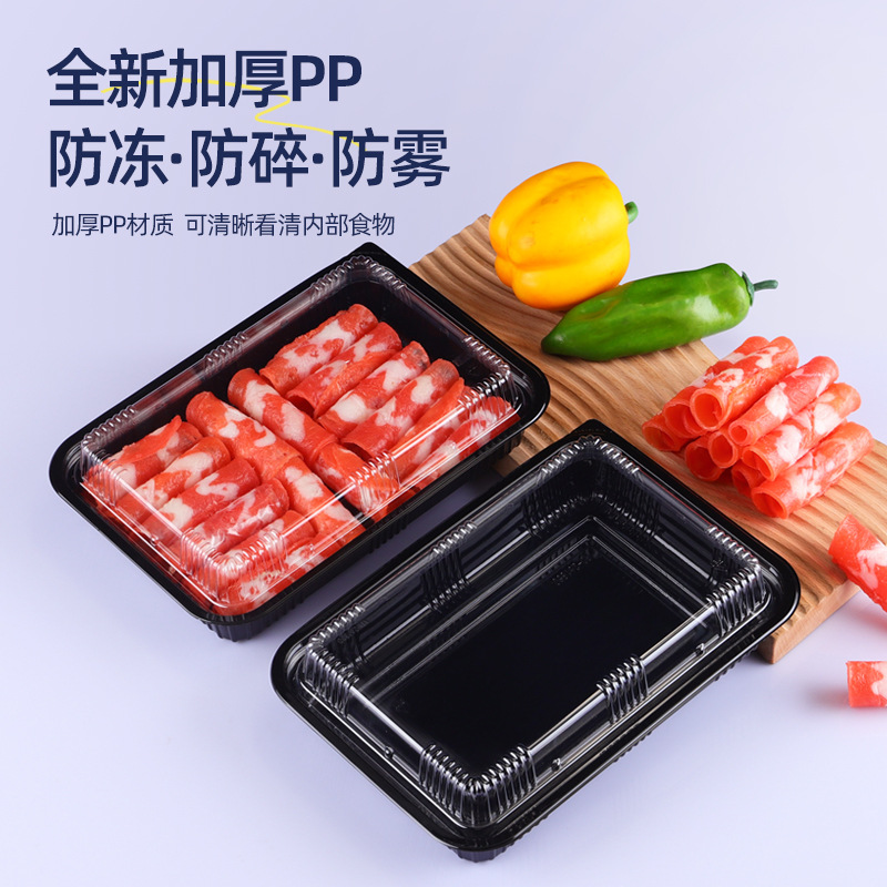 Disposable Plastic PP Material Sushi Food Tray Box 