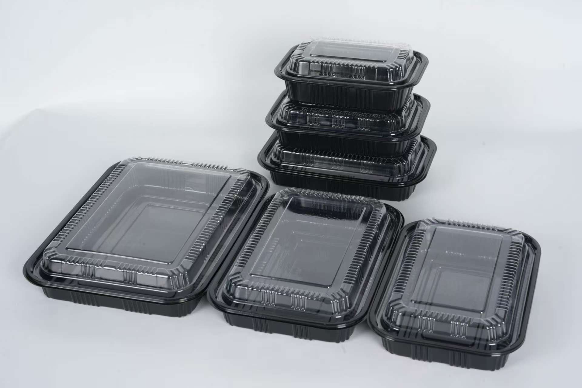 Disposable Plastic PP Material Sushi Food Tray Box 